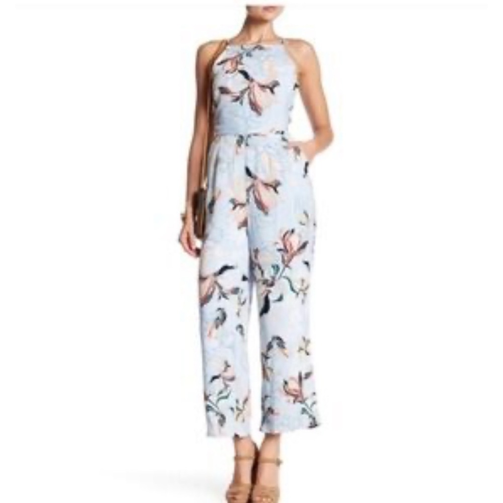 Cupcakes & Cashmere Floral jumpsuit size 0 NWT